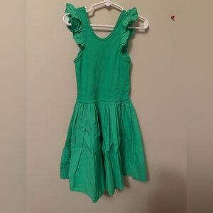 Molo Green Ruffled Kids Dress